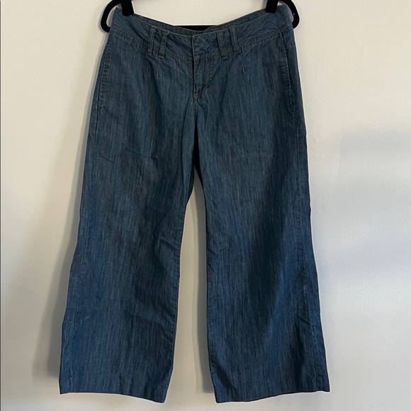 Low rise wide leg denim - Picture 4 of 8